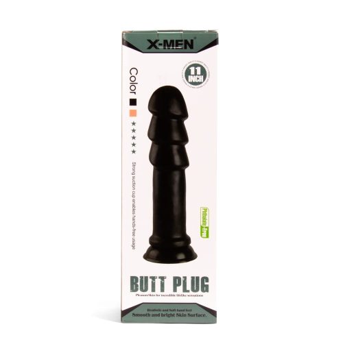 X -MEN 11 inch Butt Plug Black