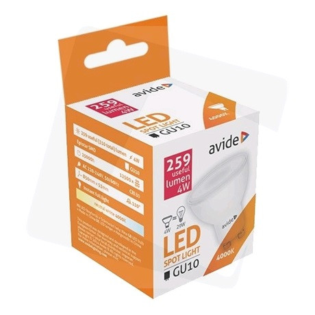 Avide LED  IZZÓ ABGU10NW-4W-AP