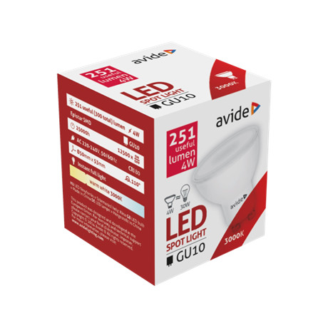 Avide LED  IZZÓ ABGU10WW-4W-AP