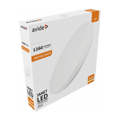 Avide LED MENNYEZETI LÁMPA ACLO33NW-18W-JAN