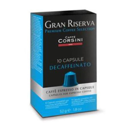 Caffé Corsini KÁVÉKAPSZULA NESPRESSO KOMPATIBILIS KOFFEINMENTES GRAN RISERVA DECAFFEINATED DCC432