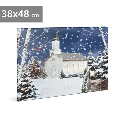 Family Christmas LED FALI KÉP 48 X 38 CM 58473