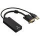 Hama VGA HDMI  ADAPTER +USB (AUDIO) 54547