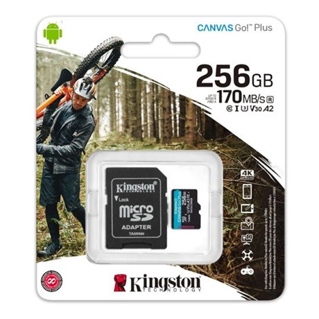 Kingston MEMÓRIAKÁRTYA + ADAPTER SDCG3/256GB