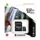 Kingston MICRO SD KÁRTYA + ADAPTER SDCS2/512GB