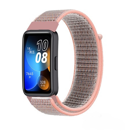 Mybandz TÉPŐZÁRAS SZÖVET ÓRASZÍJ/PINK-HOMOK HUAWEI BAND 8 33511