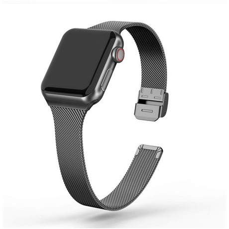 Mybandz APPLE WATCH CSATOS MILÁNÓI FÉM ÓRASZÍJ  /FEKETE/ 38/40/41 mm APW381581