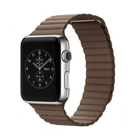 Mybandz APPLE WATCH UTÁNGYÁRTOTT MÁGNESES BŐRÓRASZÍJ /BARNA/ 42/44 MM APW422346