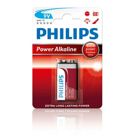 Philips ELEM POWER ALKALI 9V 1-BLISZTER 6LR61P1B/10