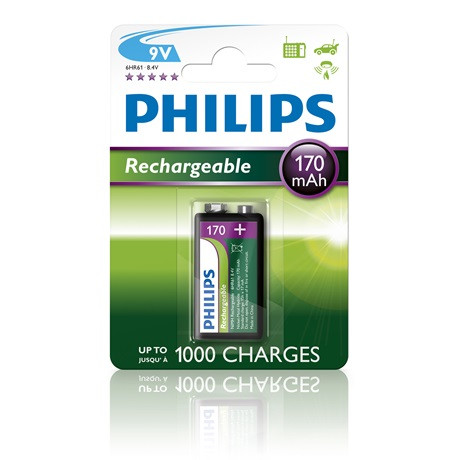 Philips ELEM TÖLTHETŐ 9V 170 mAh 1-BLISZTER 9VB1A17/10