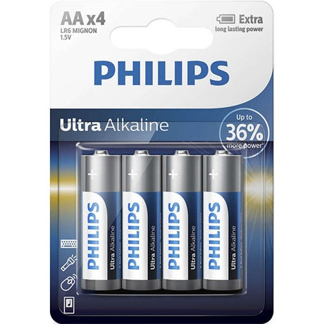 Philips ELEM ULTRA ALKALI AA 4-BLISZTER LR6E4B/10