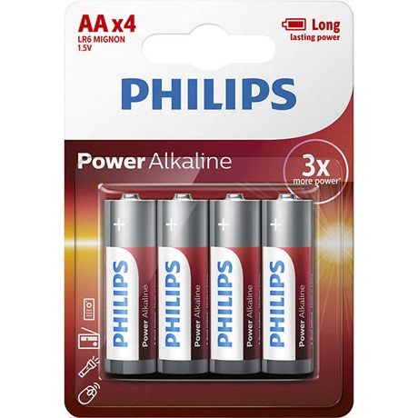 Philips ELEM POWER ALKALI AA 4-BLISZTER LR6P4B/10