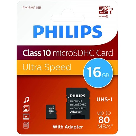 Philips MICROSDHC 16GB CLASS 10 UHS-I U1 PH669074