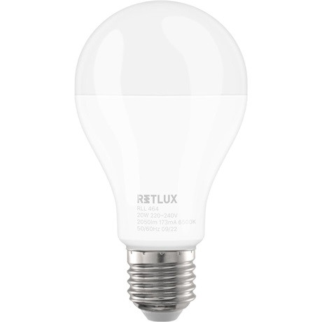 Retlux LED IZZÓ A67 E27 20W DL RLL 464