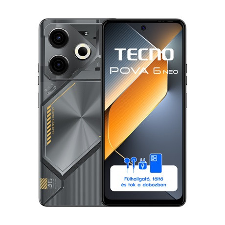 Tecno MOBILTELEFON POVA 6 NEO 8/256 SPEED BLACK