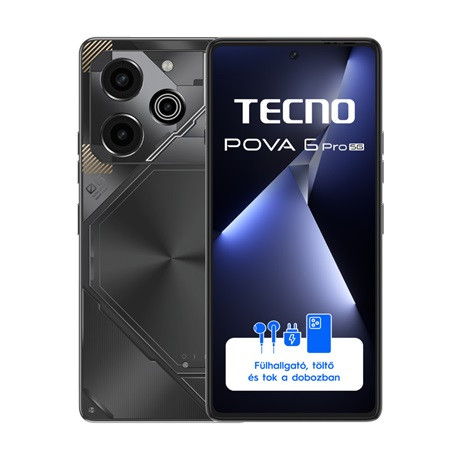 Tecno MOBILTELEFON POVA 6 PRO 5G 12/256 METEORITE GREY