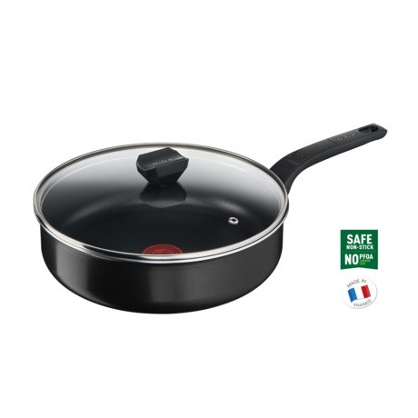 Tefal PÁROLÓ SERPENYŐ FEDŐVEL 24CM SIMPLY CLEAN RED B5673253